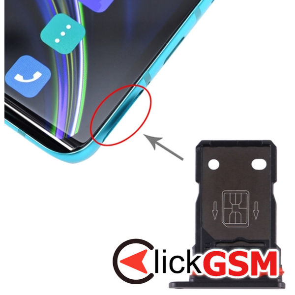 Piesa Piesa Suport Sim Black Oneplus 8 2gcr