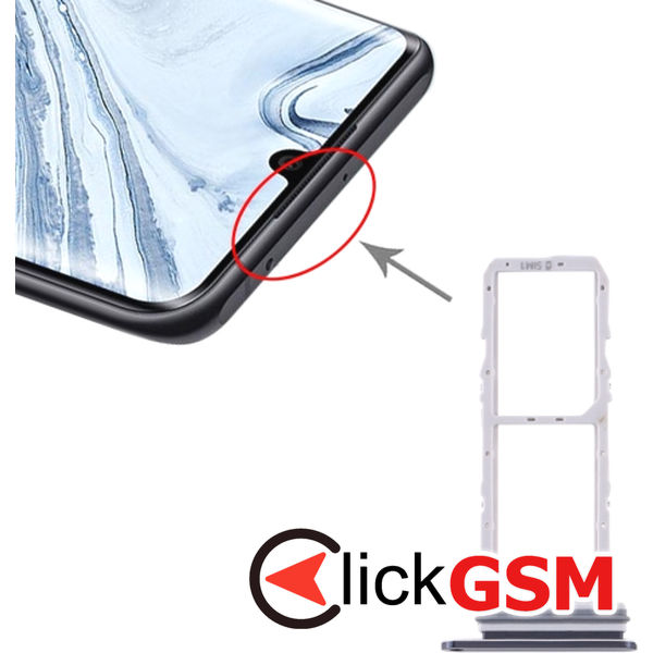 Piesa Piesa Suport Sim Black Samsung Galaxy Note10 4edw