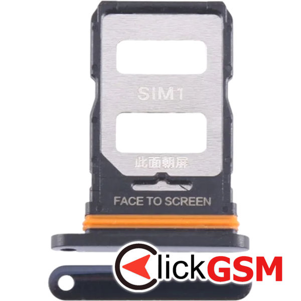 Piesa Piesa Suport Sim Black Xiaomi 13 Lite 3hk3