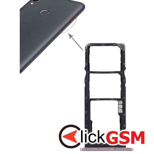 Piesa Piesa Suport Sim Cu Suport Card Asus Zenfone Max Pro M1 25gm