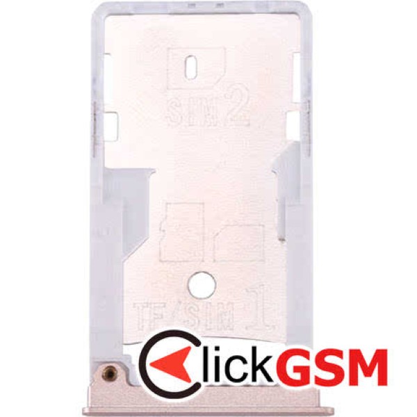 Piesa Suport Sim Cu Suport Card Auriu Xiaomi Mi Max 1z59