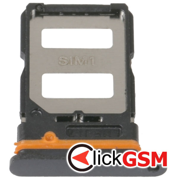 Piesa Suport Sim Cu Suport Card Black Xiaomi Redmi K40s 2vrx