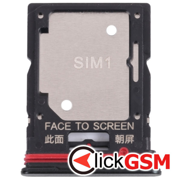 Piesa Suport Sim Cu Suport Card Black Xiaomi Redmi Note 11 Pro 1z1u