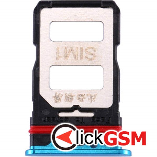 Piesa Suport Sim Cu Suport Card Blue Xiaomi Redmi K30 Pro 1z06