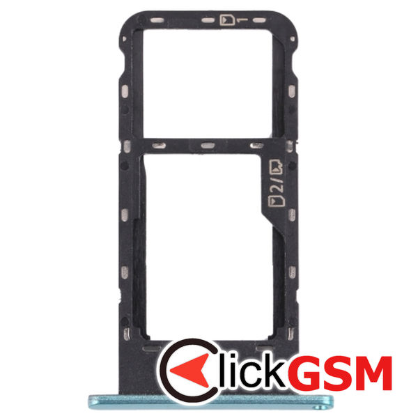 Piesa Piesa Suport Sim Cu Suport Card Frosted Green Zte Blade V2020 1y8k