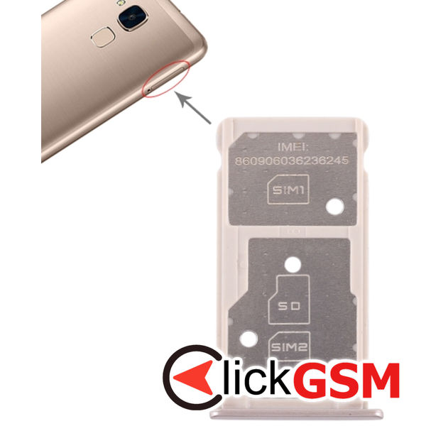 Piesa Suport Sim Cu Suport Card Gold Honor 5c 2e0d