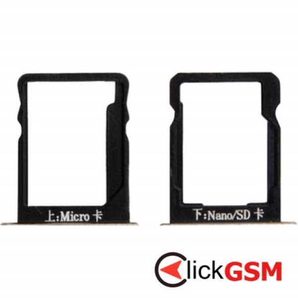 Piesa Suport Sim Cu Suport Card Gold Huawei Ascend Mate7 2a01