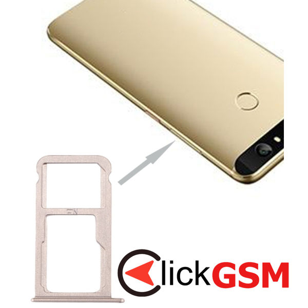 Piesa Suport Sim Cu Suport Card Gold Huawei Nova 2ap2