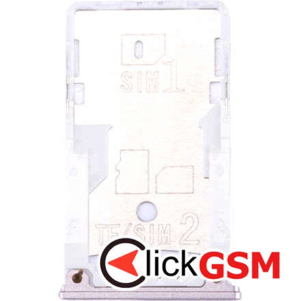 Piesa Suport Sim Cu Suport Card Gri Xiaomi Redmi 4 1z4k