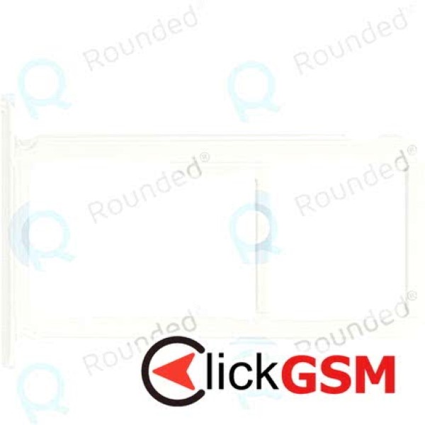 Suport Sim cu Suport Card Micro SD Argintiu Honor 6X 5ov
