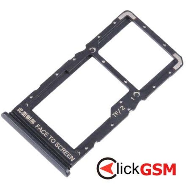 Piesa Suport Sim Cu Suport Card Negru Xiaomi Redmi Note 11se 2vvt