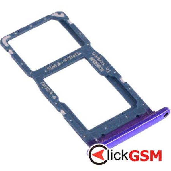 Piesa Suport Sim Cu Suport Card Purple Huawei P Smart 2019 2c95