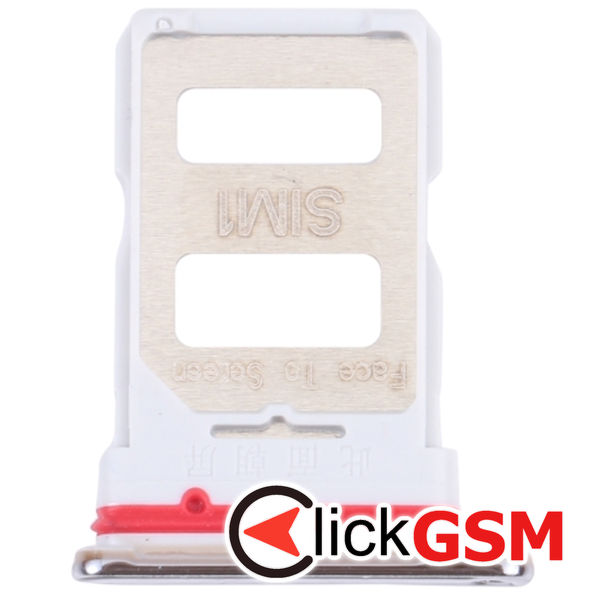 Piesa Suport Sim Cu Suport Card Silver Xiaomi Redmi K40 Pro 1z07