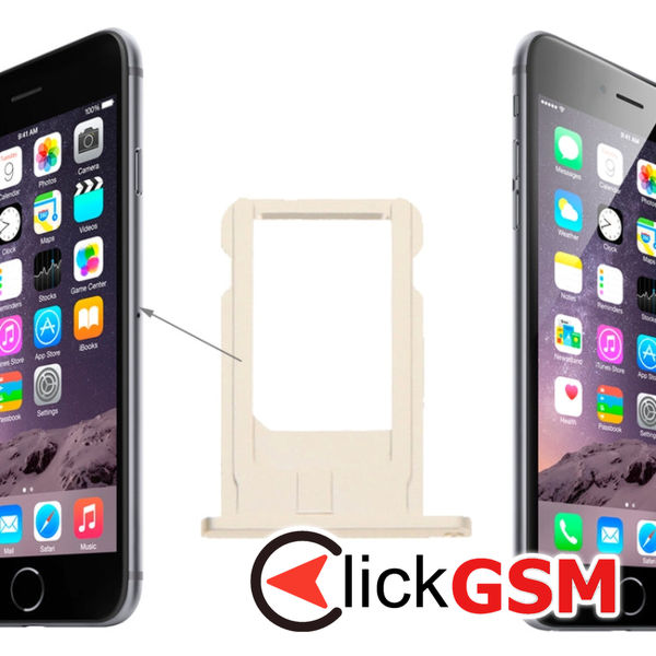 Piesa Piesa Suport Sim Gold Apple Iphone 6 4fgc