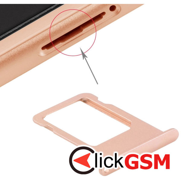 Piesa Suport Sim Gold Apple Iphone 6s 4fn9