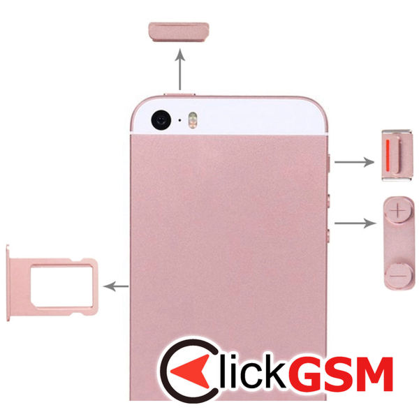 Piesa Suport Sim Gold Apple Iphone Se 4f5c