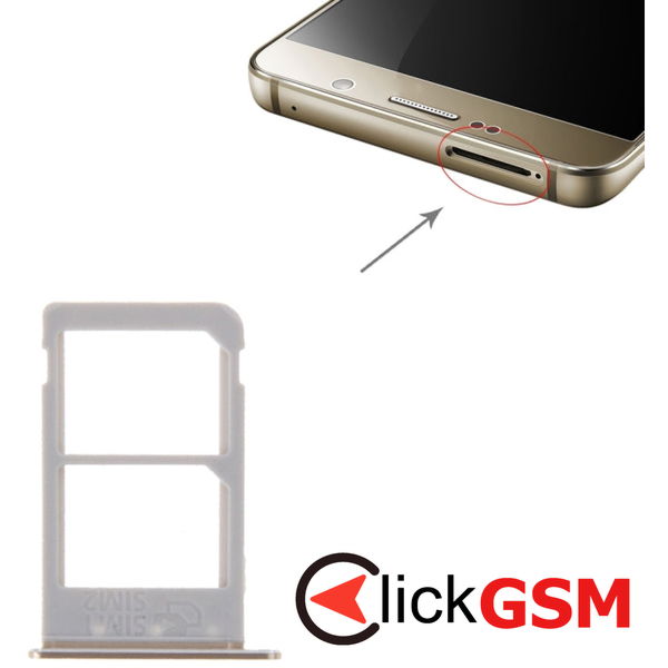 Piesa Piesa Suport Sim Gold Samsung Galaxy Note 5 4ecf