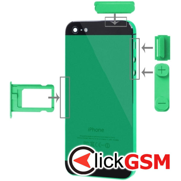 Piesa Suport Sim Green Apple Iphone 5 4myu