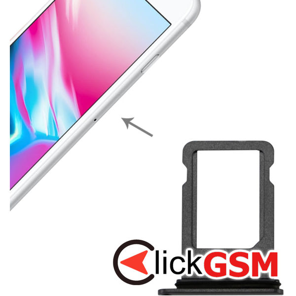 Piesa Suport Sim Grey Apple Iphone 8 4g3v