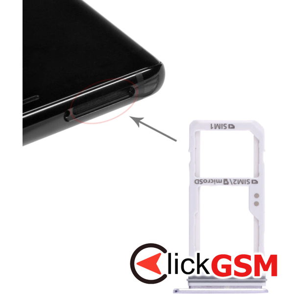 Piesa Suport Sim Grey Samsung Galaxy Note8 4d5y