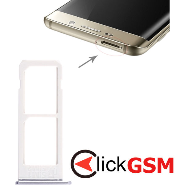 Piesa Suport Sim Grey Samsung Galaxy S6 Edge.plus 4dpu