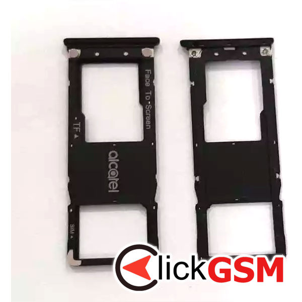 Piesa Piesa Suport Sim Negru Alcatel 3c 2pq3