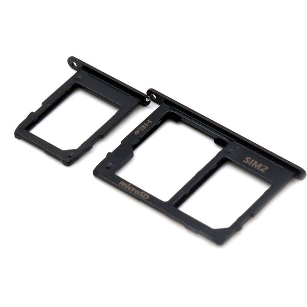 Samsung Galaxy A6 2018 · Nano Sim Card Tray For Samsung Galaxy A6 2018 (A600F) Black OEM-Equivalent