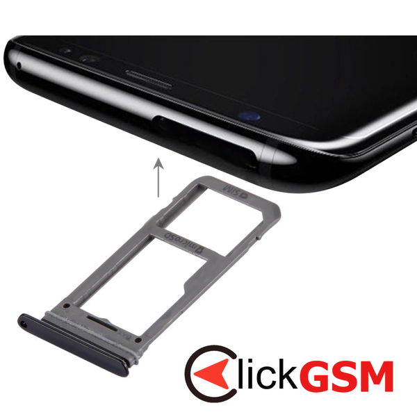 Piesa Suport Sim Negru Samsung Galaxy S8 4d39