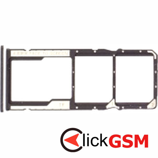 Piesa Suport Sim Negru Xiaomi Redmi Note 12 4g 2cdl