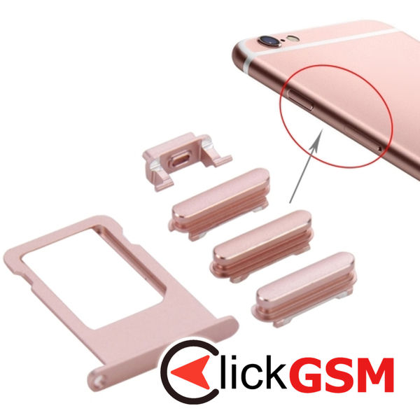 Piesa Piesa Suport Sim Rose Gold Apple Iphone 6s Plus 4fjq