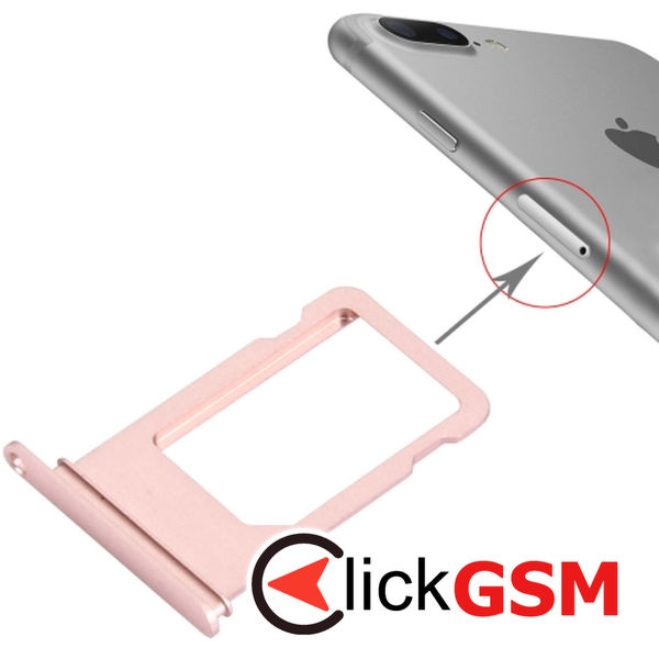 Piesa Piesa Suport Sim Rose Gold Apple Iphone 7 Plus 4g4q