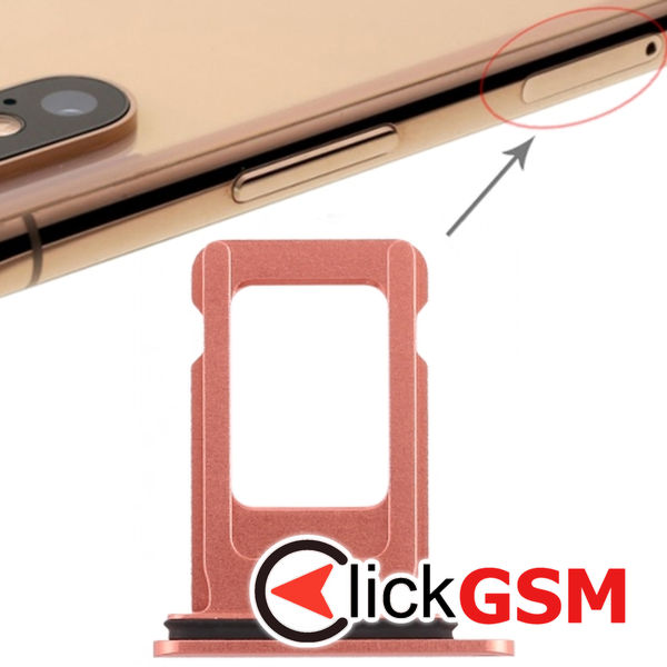 Piesa Piesa Suport Sim Rose Gold Apple Iphone Xr 4fub