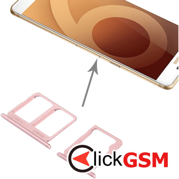 Piesa Suport Sim Rose Gold Samsung Galaxy C9 Pro 4d3j