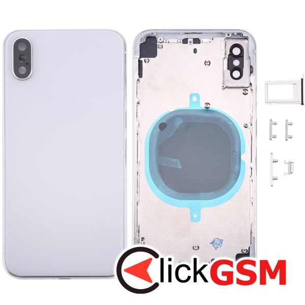 Piesa Suport Sim Silver Apple Iphone X 4fwu