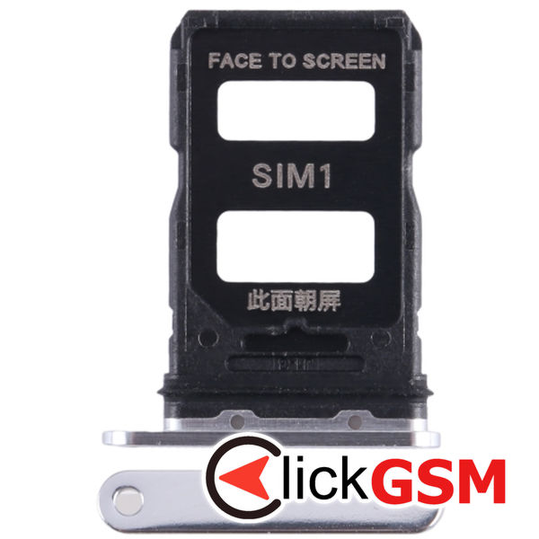 Piesa Suport Sim Silver Xiaomi 13 3ewi