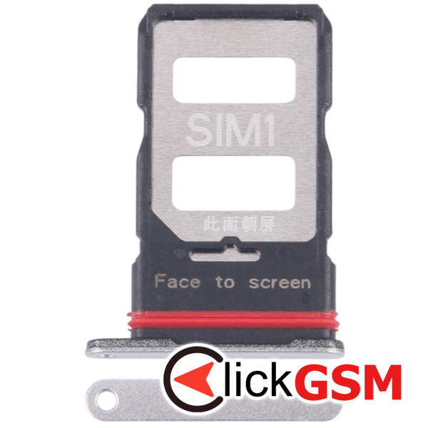 Piesa Suport Sim Silver Xiaomi Redmi K70e 43ab