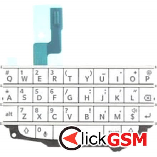 Piesa Tastatura Alb Blackberry Q10 7sj