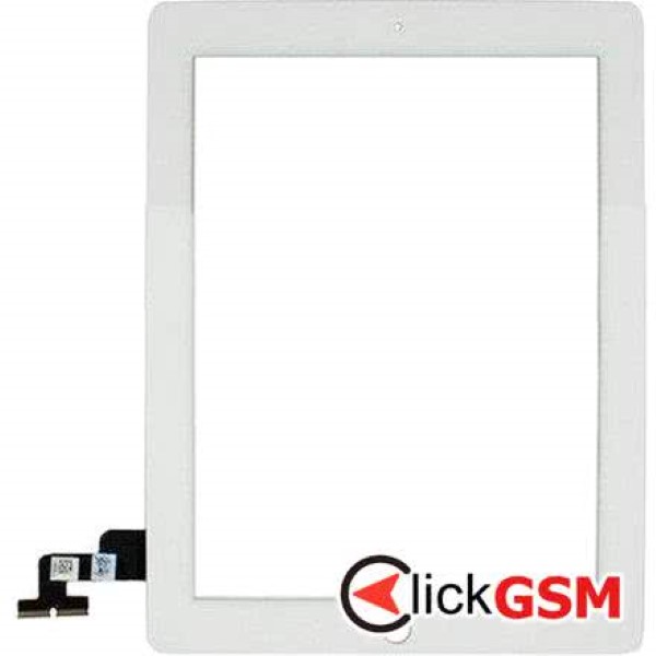 Piesa Touchscreen Cu Sticla Alb Apple Ipad 2 1h5y