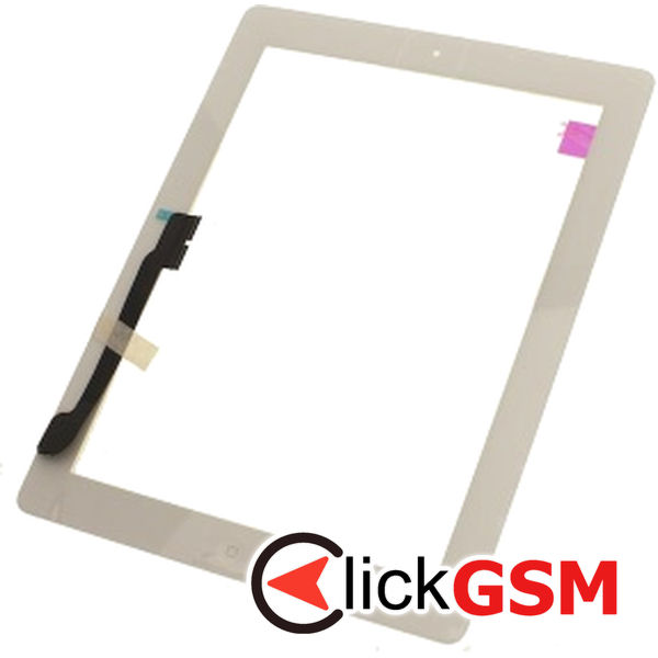 Piesa Touchscreen Cu Sticla Alb Apple Ipad 3 Fvd