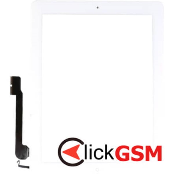 Piesa Touchscreen Cu Sticla Alb Apple Ipad 4 Prd