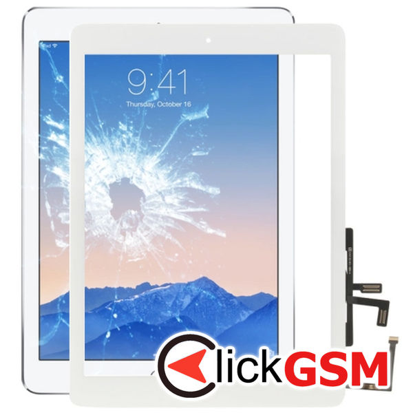 Piesa Touchscreen Cu Sticla White Apple Ipad Air 2aan